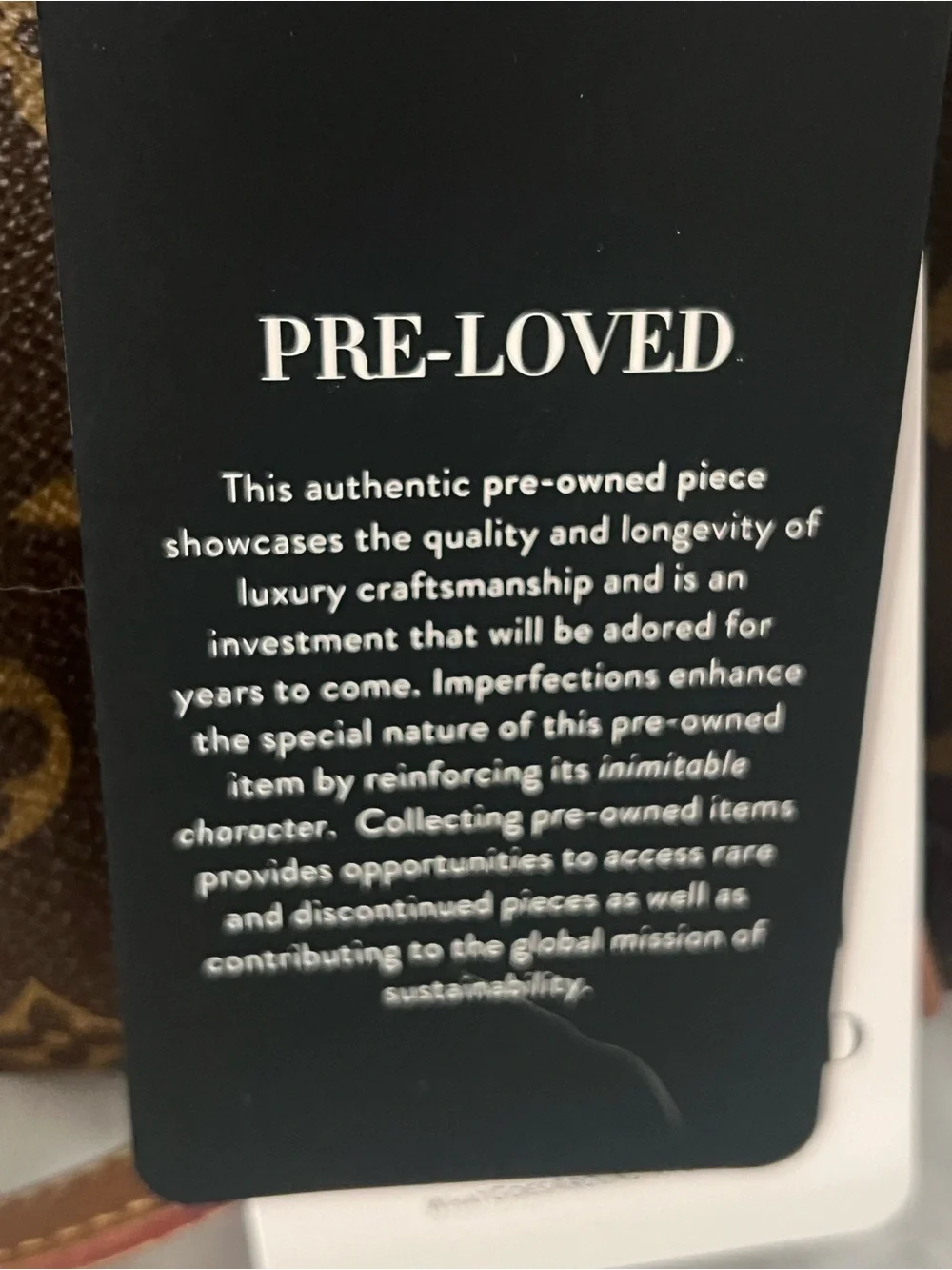 Louis Vuitton Monogram Canvas Tote in Brown with Tan Handles